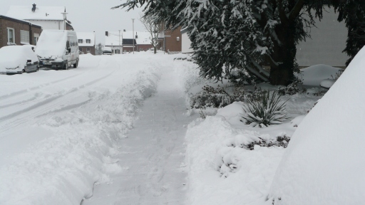 Schneewinter 2010 in der Kolpingstraße 