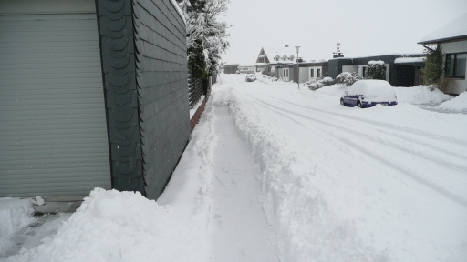 Schneewinter 2010 Kolpingstraße Richtung Römerweg