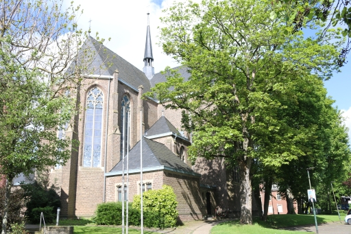 Rear view at church St. Lucia in Weiden