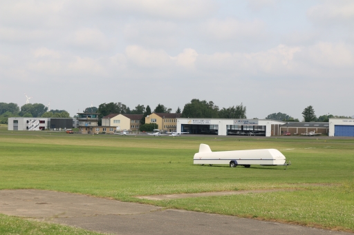 Airfield Merzbrück with tower