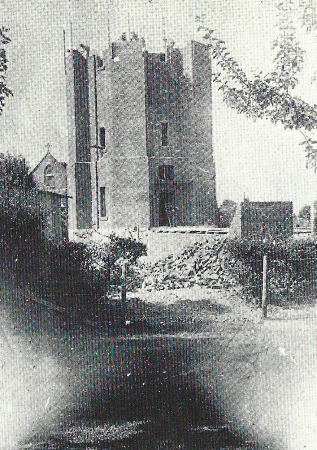 Construction of the water tower