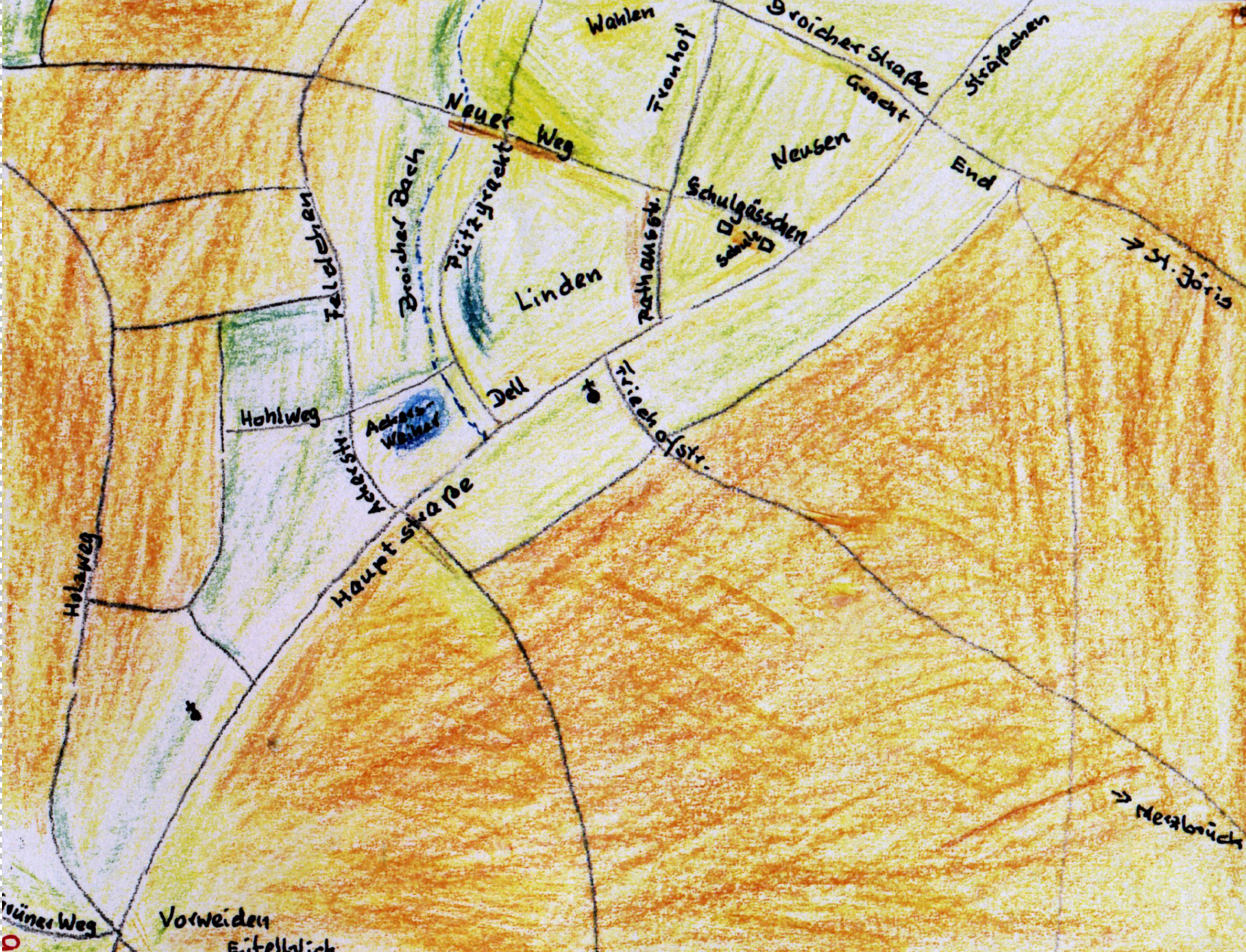 Handkarte Linden-Neusen