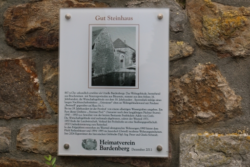 Gut Steinhaus (Tafel)