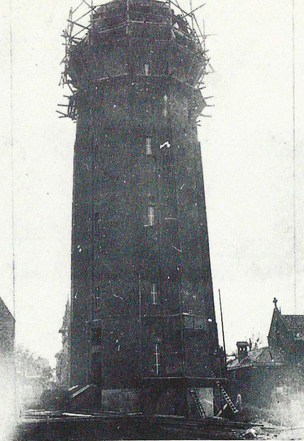 Construction of the water tower